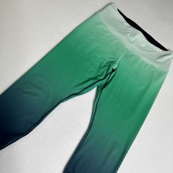 Athleta Women's Size LP Elation Ombre 7/8 Tight Green 405739 - Picture 1 of 8